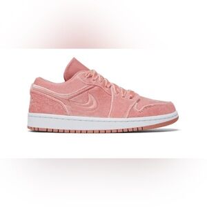 One of a kind!  Jordan Women's Pink velvet Sneakers.